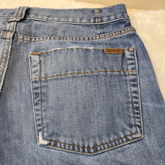 Carhartt men's blue relaxed fit bootcut casual denim streetwear jeans, Sz 32 - Picture 6 of 14
